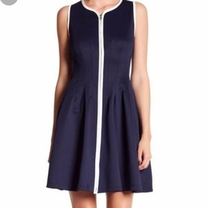NWOT Betsey Johnson Navy Zipper Dress